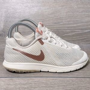Nike White and Pink Athletic Shoes